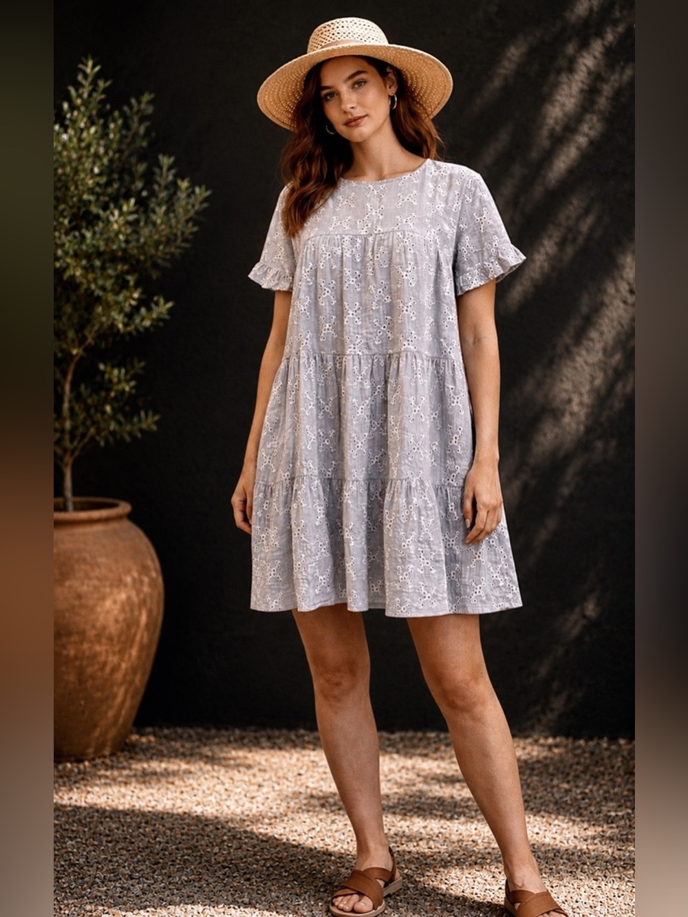 Olivaceous Babydoll Dress